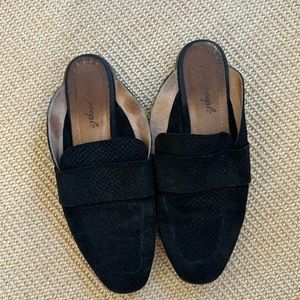 Faux suede Free People mules